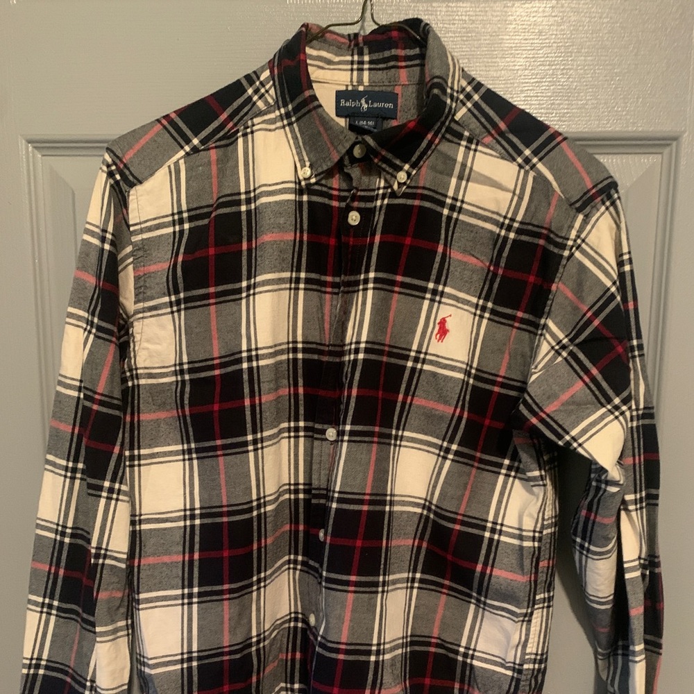 Ralph Lauren kids long sleeved button down shirt